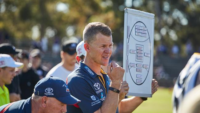 Crows SANFL coach Ryan O'Keefe. Picture: AAP Image/MATT LOXTON