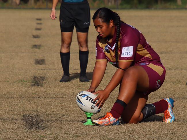 Luisa Yaranamua of the St Christopher's open women. Picture: Mette Kitiona