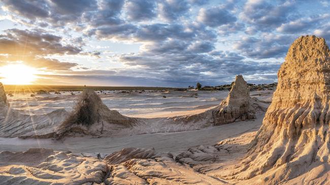 The spectacular Walls of China in the World Heritage-listed Mungo National Park, NSW. Picture: Destination NSW