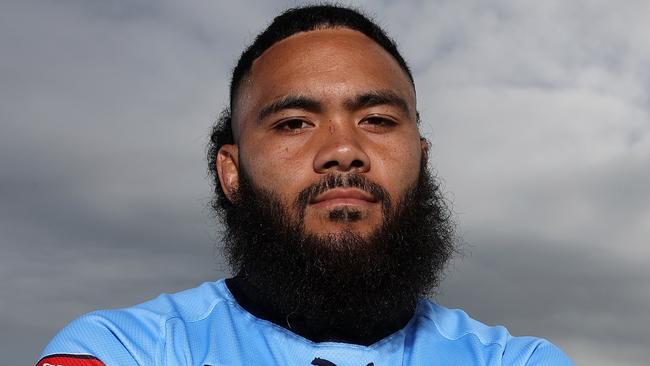 Siosifa Talakai ahead of NSW Origin game two in Perth. Picture: Paul Kane/Getty Images