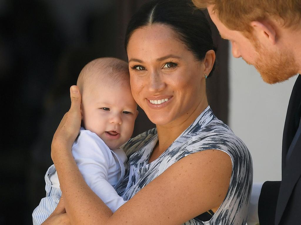 Archie, Meghan and Harry in 2019. Picture: Toby Melville/Getty Images