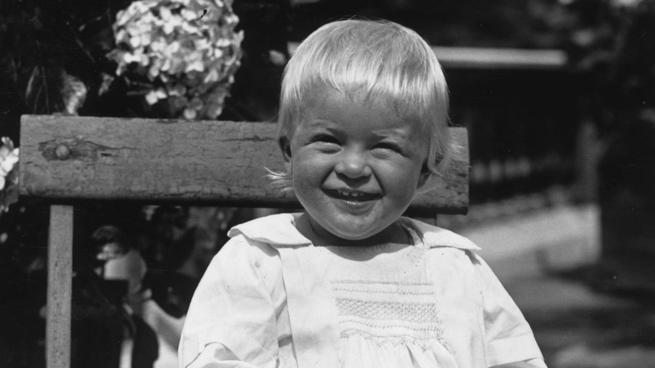 Philip, later the Duke of Edinburgh, is pictured as a toddler, July 1922. Picture: Getty Images