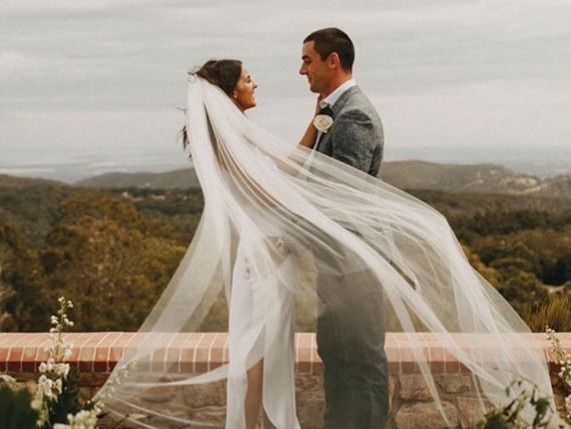 Taylor Walker marries Ellie Brown at Marble Hill on Sunday 10th March 2018. Picture: Blake Heywood.