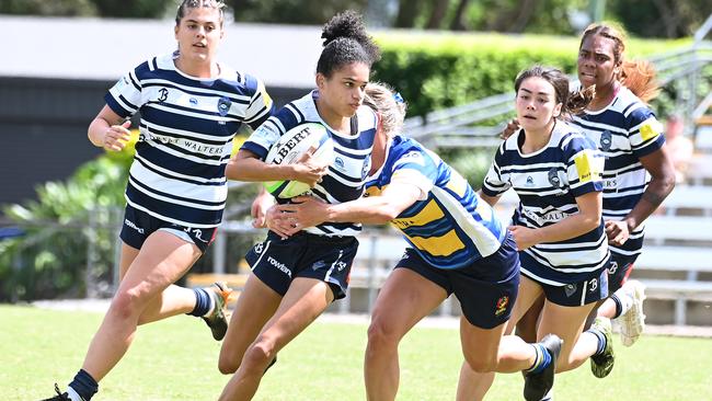 Women's club rugby between Brothers and Easts. Saturday April 13, 2024. Picture, John Gass