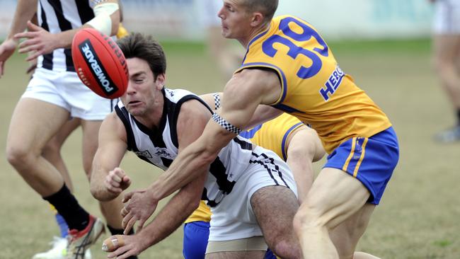 Parker in action for Scoresby in 2011. Picture: Supplied