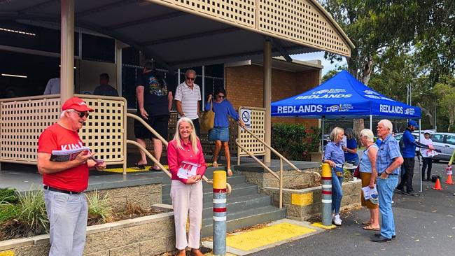 It was a slow start to pre-polling at Victoria Point, which is in the seat of Redlands. Pictures: Judith Kerr