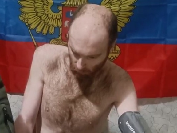 Another video has emerged of Oscar Jenkins showing the Australian prisoner of war (POW) getting his blood pressure taken while his Russian captors joke he is 