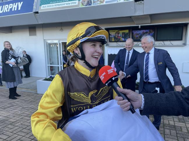 Apprentice Kelsey Hannan has a fractured vertebrae. Picture: Tom Biddington