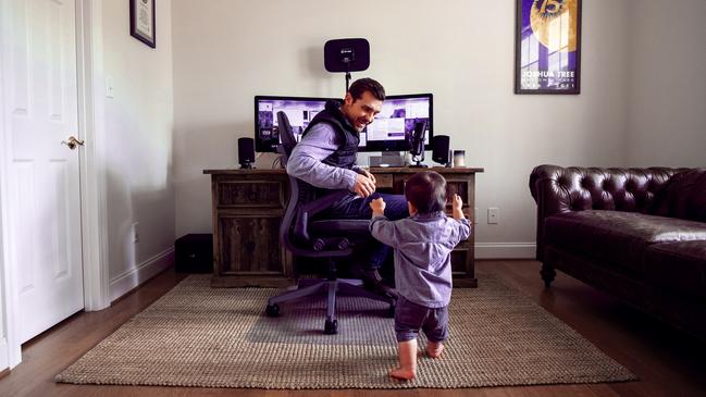 GitLab’s Darren Murph working from home.