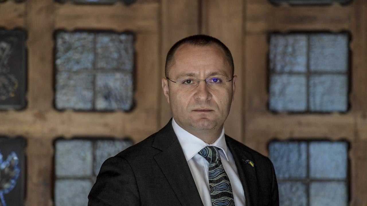 Ukrainian ambassador to Australia Vasyl Myroshnychenko has urged the government to provide more support. Pic Roy VanDerVegt