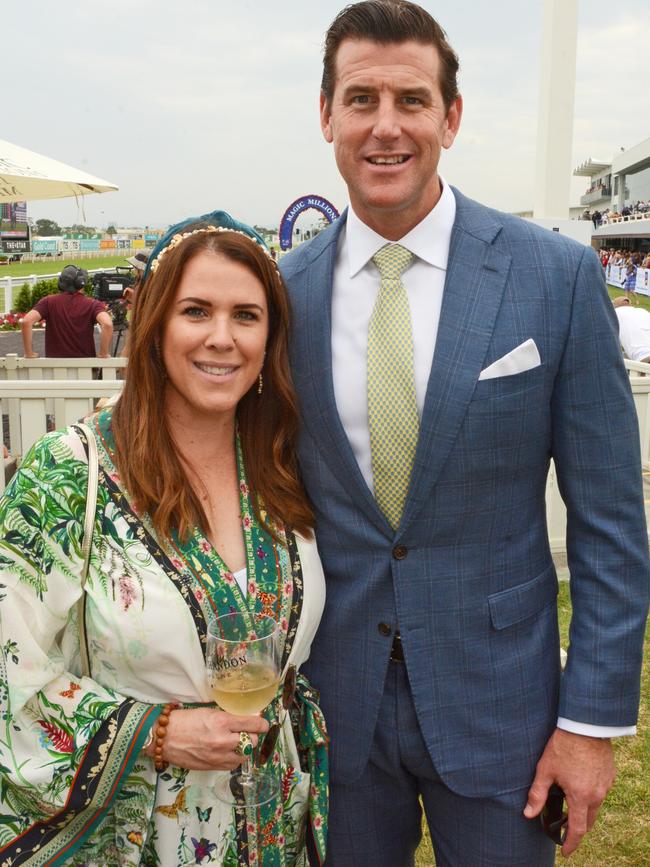 Ben Roberts-Smith with the mother of his children, Emma. Picture: Regina King