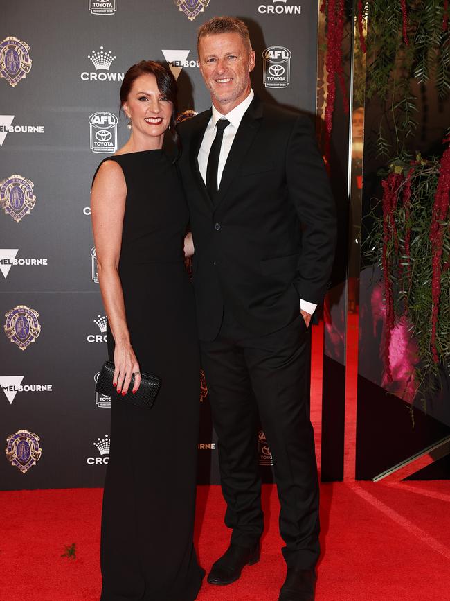 Damien Hardwick and partner Alexandra Crow. Photo by Michael Klein.