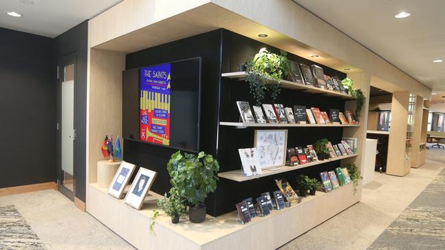 A display at the new library. Picture: Richard Gosling.