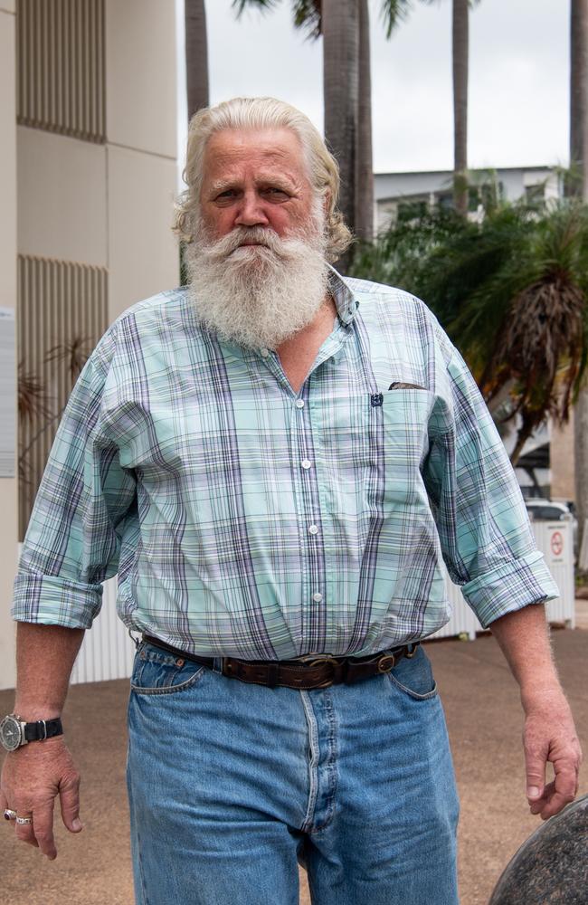 Darwin contractor Craig Williams outside the Darwin Local Court where he stands charged with industrial manslaughter over the death of a construction worker in April 2020. Picture: Pema Tamang Pakhrin