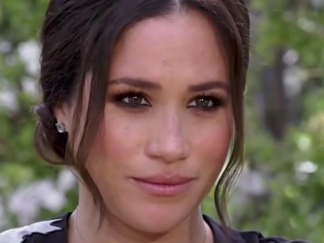 PICS: Grabs from trailer of Oprah's Harry and Meghan interview. Picture: CBS