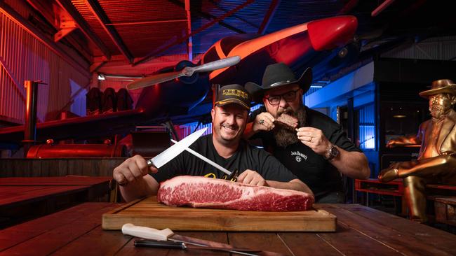 Nathan Zammit and Tim Jordan will open Armstrong Barbecue to the public on May 17. Picture: Brad Fleet