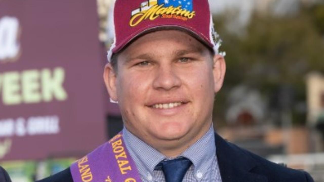 2024 ALPA Queensland Young Auctioneers Competition winner Matthew Pearce, GDL Rural, Emerald and runner-up Dustyn Fitzgerald, Queensland Rural, Charters Towers. Photo: ALPA