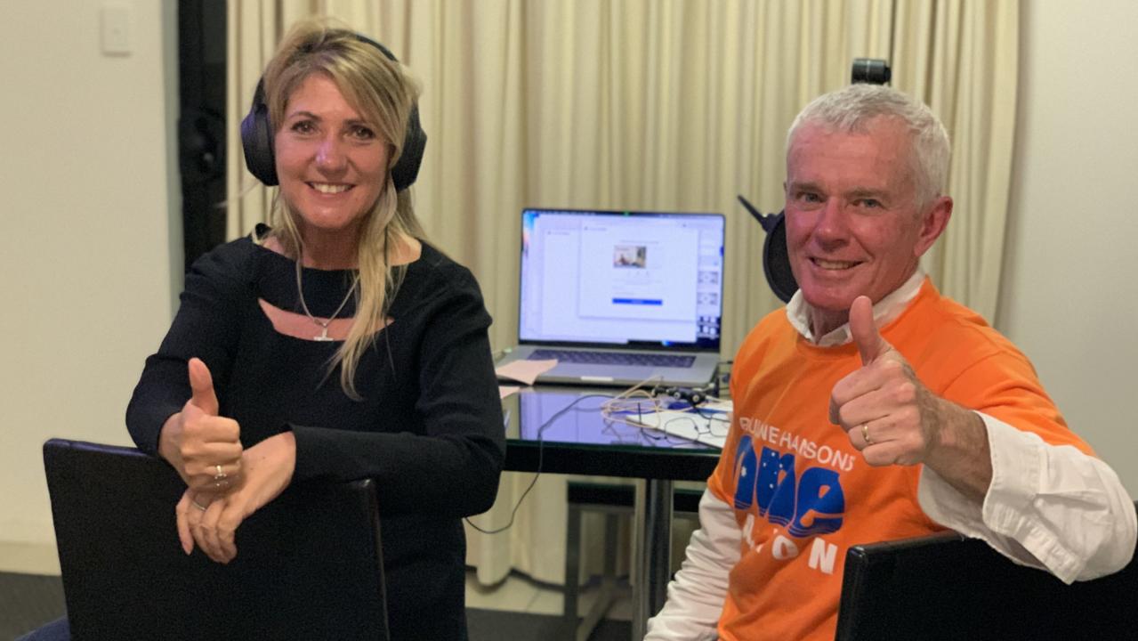 One Nation's Dawson candidate Julie Hall and One Nation Senator Malcolm Roberts at the Coral Cay Motel in Mackay. Picture: Duncan Evans By Duncan Evans