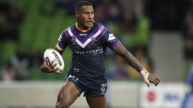 Melbourne Storm star Suliasi Vunivalu has been in talks to switch to rugby union. Picture: Getty Images