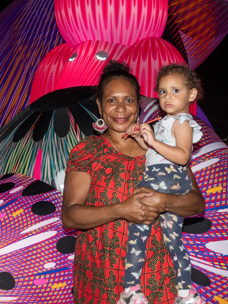 FiiMarie and Gloriajune Murry at Daly Bay Illuminate Queens Park Goldsmith Street, East Mackay Thursday 5 October 2023 Picture:Michaela Harlow