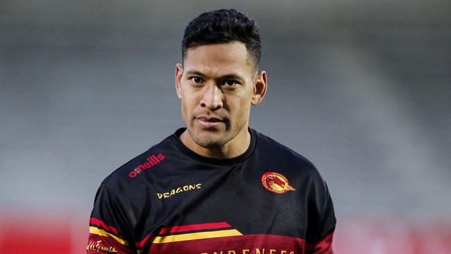 Israel Folau is heading to Japan to play rugby. Picture: AFP