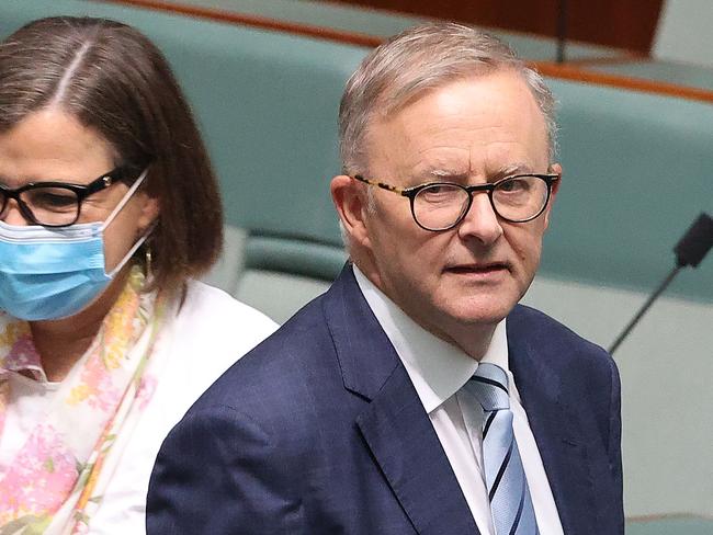 Anthony Albanese said Scott Morrison shouldn’t be able to ‘make things up’ in Question Time. Picture: NCA Newswire/Gary Ramage