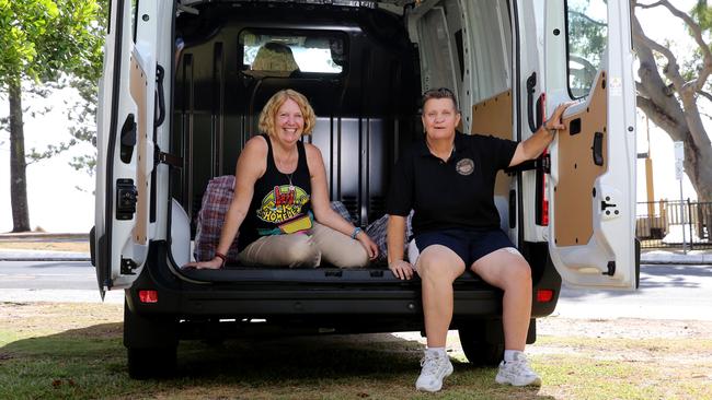 Breakfast Club Redcliffe’s Ros Thomsen and Helen Bambling. Picture: Chris Higgins