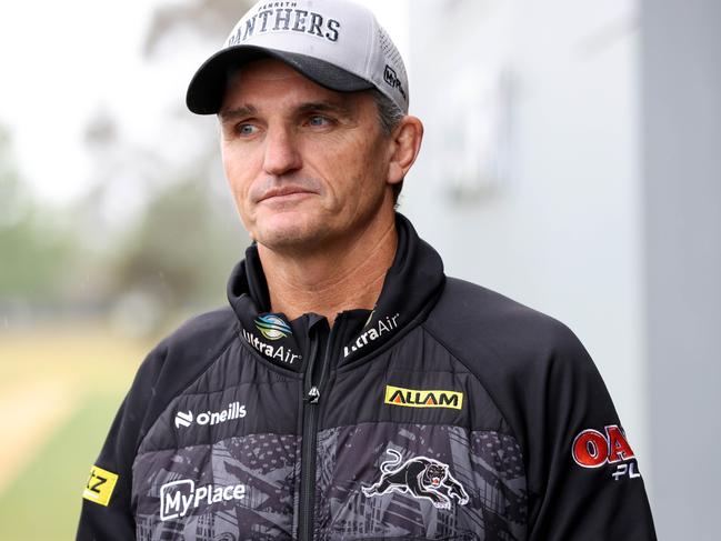 SYDNEY, AUSTRALIA - NewsWire Photos SEPTEMBER 26, 2024: Penrith Panthers coach Ivan Cleary pictured speaking to media at Panthers Rugby League Academy, Penrith.Picture: NewsWire / Damian Shaw