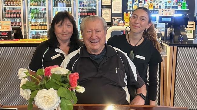 Townsville man Rudy Hummer, 85, was known as a happy man who was always seen with his white bull terrier.