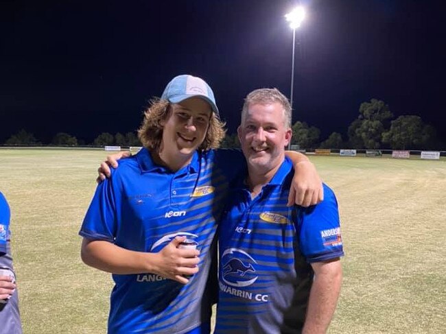 Ben Williams (left) and Dan Bray guided Langwarrin to victory in a thriller.