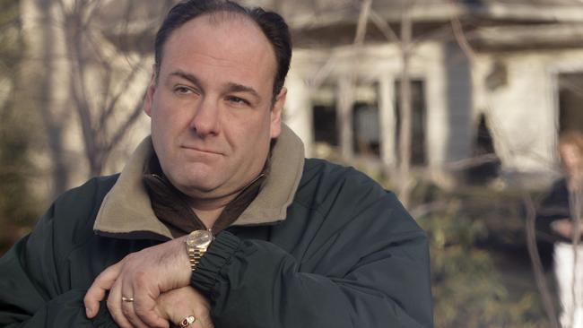 James Gandolfini as Tony Soprano in a scene from one of the last episodes of the HBO dramatic series "The Sopranos.".