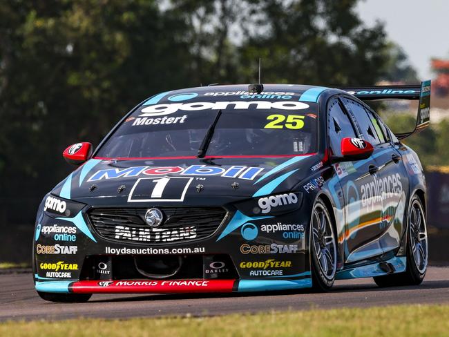 Chaz Mostert wins race 1 of the Merlin Darwin Triple Crown at Darwin's Hidden Valley. Picture: Mark Horsburgh