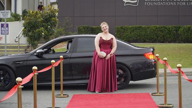 Stephanie at the Caloundra Christian College formal 2024