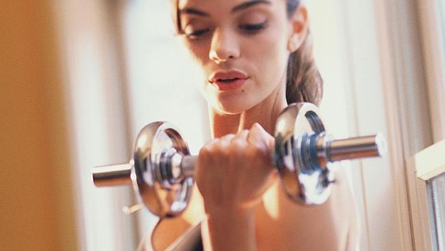 Weights are a great way to burn fat, build muscle and will keep your bones younger and healthier. Picture: ThinkStock