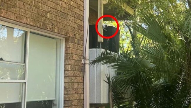 The mum claims her neighbour's new camera looks right into her backyard. Picture: Yahoo News