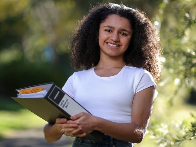 Mercy Catholic College student Sophie Satnarine. Picture: Justin Lloyd