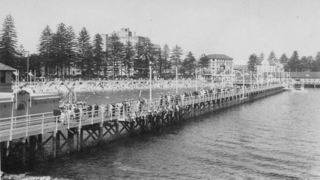 The Manly harbour pool. Picture Northern Beaches Library