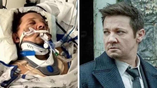 Jeremy Renner back to work after snowplow accident.