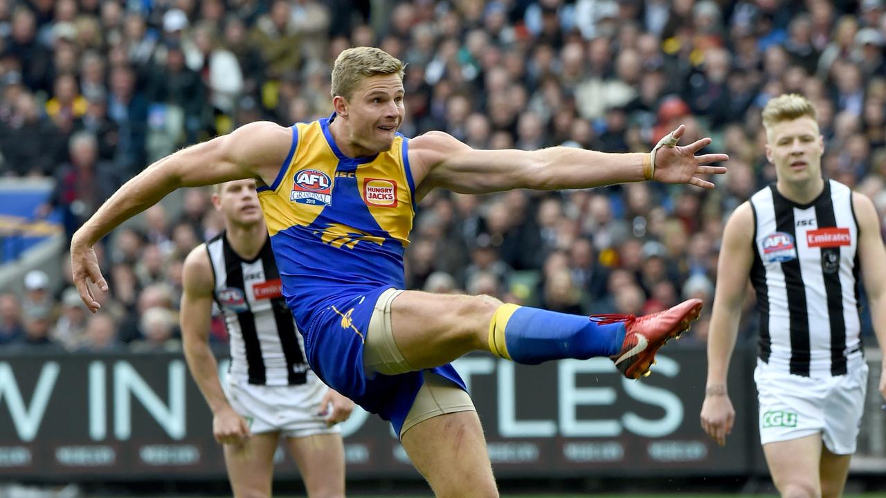 Vardy played a key role in West Coast’s 2018 Grand Final win. Picture: Nicole Garmston