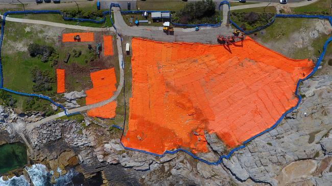 The bright colour will also warn others who may be digging at the reserve in the future
