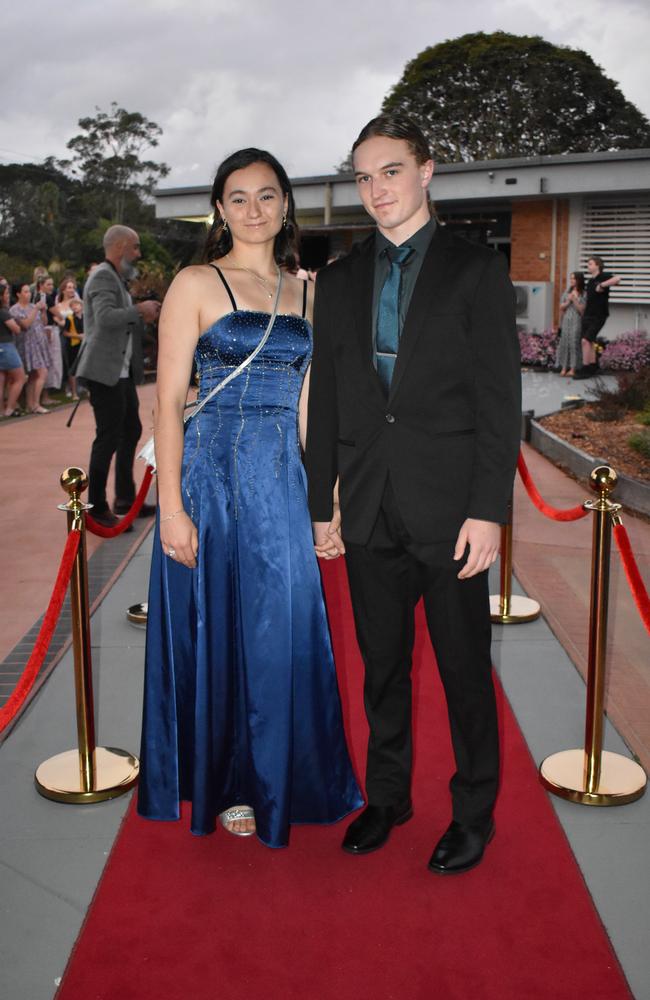 Students arrive at Noosa District State High School formal.