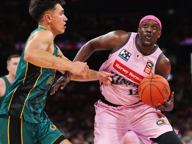 Kouat Noi during the round 17 NBL match between Sydney Kings and Tasmania JackJumpers at Qudos Bank Arena. Photo: Mark Evans/Getty Images.