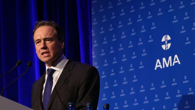 Health Ministe Greg Hunt wants funding to go towards “specialist channels” so medics could seek help without fear of retribution.