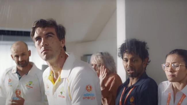 Australian Cricket captain Pat Cummins in an ad for Alinta Energy.