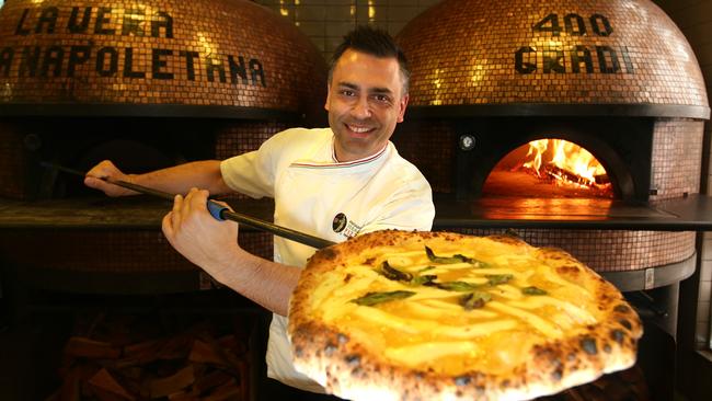 Pizza maker Johnny di Francesco at 400 Gradi. Picture Andrew Tauber