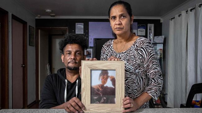 Bernard and Corine Anseline’s 14 year old daughter Lydia died from an asthma attack after waiting 34 minutes for an ambulance. Picture: Jake Nowakowski