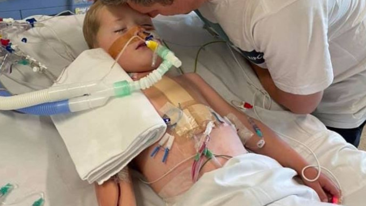 William has undergone multiple open-heart surgeries to allow oxygen to circulate around his body better, but the most recent, which was supposed to take him into early adulthood, has failed. Picture: GoFundMe