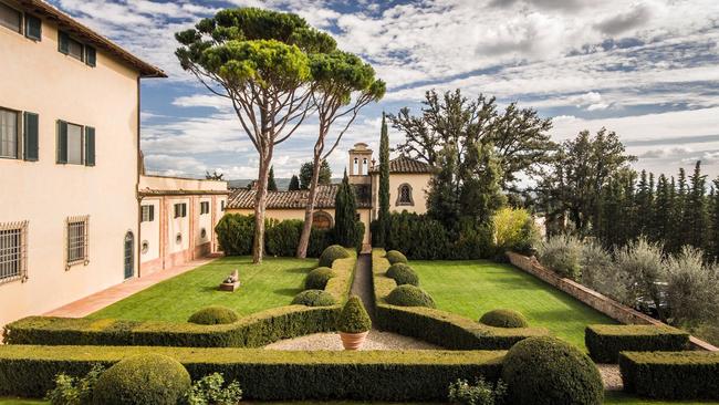 The gardens at Castello del Nero.