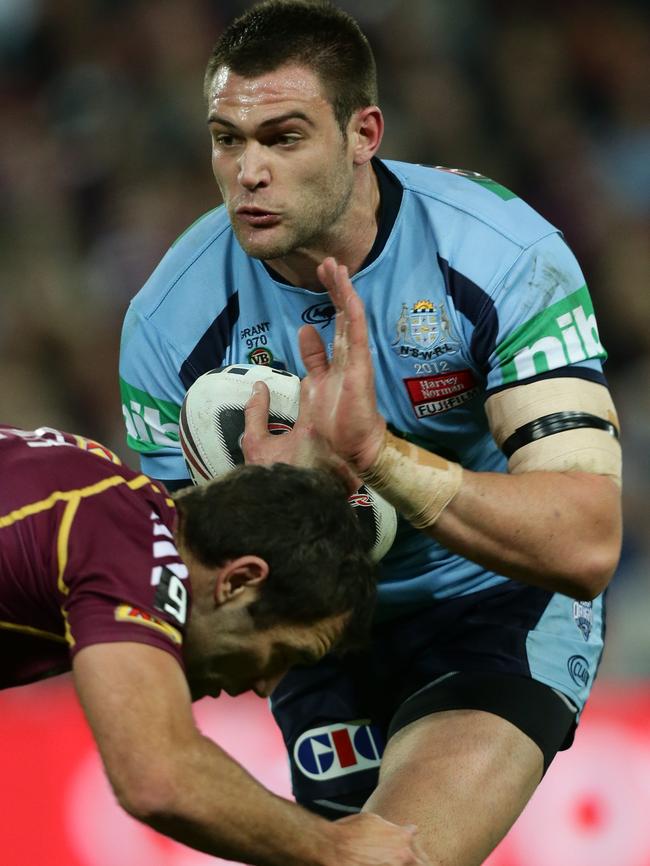 Tim Grant played in the 2012 State of Origin decider at Suncorp Stadium in Brisbane.