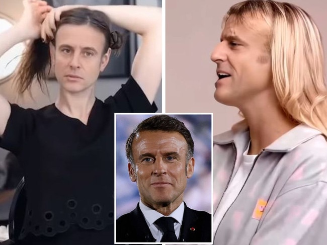 Ominous truth behind creepy Macron pics